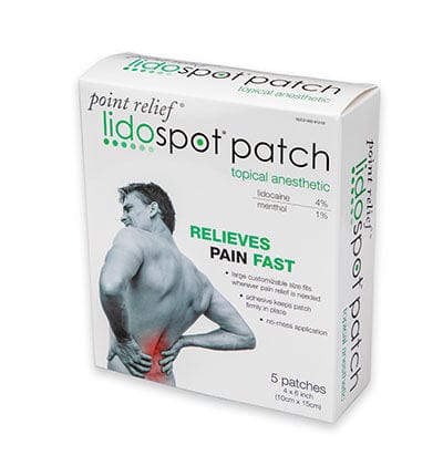 Point Relief LidoSpot pain relieving patch, universal size (4" x 6 ...