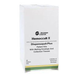 McKesson Cancer screening Cancer Screening Test Kit Hemoccult II® Dispensapak™ Plus Fecal Occult Blood Test (FOBT) 40 Tests CLIA Waived