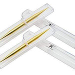 AFH massage stick set, gold plated, w/box, very-fine/fine
