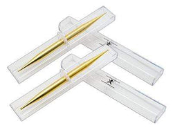 AFH massage stick set, gold plated, w/box, very-fine/fine