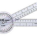 Baseline Plastic Goniometer - 360 Degree Head - 8 inch Arms