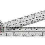 Baseline Plastic Goniometer - Pocket Style - HiRes 180 Degree Head - 6 inch Arms