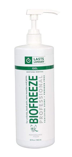Biofreeze Professional Colorless Gel, 32 oz Pump, each