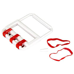 CanDo Adjustable Hand Grip Exercisers CanDo rubber-band hand exerciser, with 5 red bands