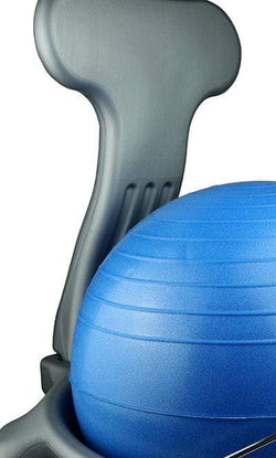 CanDo Ball Chair - Plastic - Mobile - with Back - Child Size - with 15" Blue Ball