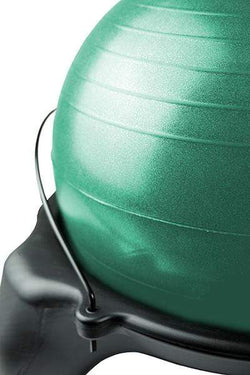 CanDo Ball Stool - Plastic - Mobile - No Back - Adult Size - with 22" Green Ball
