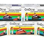 CanDo AccuForce Exercise Band - 6 yard rolls, 5-piece set (1 each: yellow, red, green, blue, black)