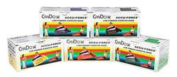 CanDo AccuForce Exercise Band - 6 yard rolls, 5-piece set (1 each: yellow, red, green, blue, black)