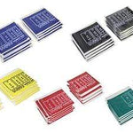 CanDo AccuForce Exercise Band - boxes of 40, 4' lengths, 5-piece set (1 each: yellow, red, green, blue, black)