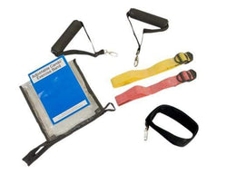 CanDo Adjustable Exercise Band Kit - 2 band easy (yellow, red)