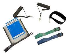 CanDo Adjustable Exercise Band Kit - 2 band moderate (green, blue)