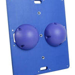 CanDo Balance Board Combo 14" x 18" wobble/rocker board - 2.5" height - blue