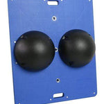 CanDo Balance Board Combo 15" x 18" wobble/rocker board - 3" height - black