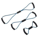 CanDo Tubing BowTie Exerciser - 3-piece set (14", 22", 30"), blue