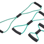 CanDo Tubing BowTie Exerciser - 3-piece set (14", 22", 30"), green