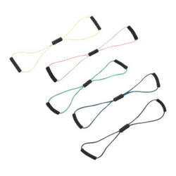 CanDo CanDo BowTie Tubing Exercisers CanDo Tubing BowTie Exerciser - 30" - 5-piece set (1 each: yellow, red, green, blue, black)