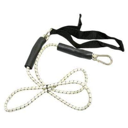 CanDo exercise bungee cord with attachments, 4', Black - x-heavy