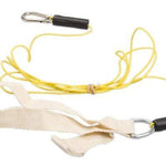 CanDo exercise bungee cord with attachments, 4', Tan - xx-light