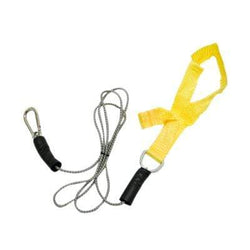 CanDo exercise bungee cord with attachments, 4', Yellow - x-light