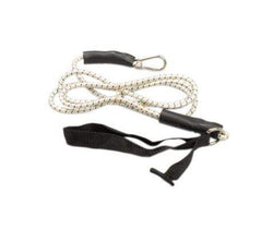 CanDo exercise bungee cord with attachments, 7', Black - x-heavy