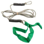 CanDo exercise bungee cord with attachments, 7', Green - medium