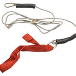 CanDo exercise bungee cord with attachments, 7', Red - light