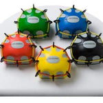 CanDo Digi-Extend n' Squeeze Hand Exerciser - Medium - 5-piece set (yellow, red, green, blue, black), with stand