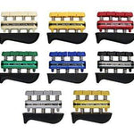 CanDo Digi-Flex hand exerciser - set of 8 (tan, yellow, red, green, blue, black, silver, gold), no rack