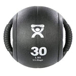 CanDo, Dual-Handle Medicine Ball, 9" Diameter, Black, 30 lb.