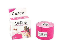 CanDo Kinesiology Tape, 2" x 16.5 ft, Pink, 10 Rolls