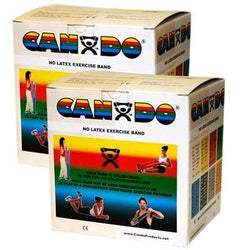 CanDo Latex Free Exercise Band - 100 yard (2 x 50 yard rolls) - Tan - xx-light