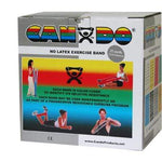 CanDo Latex Free Exercise Band - 25 yard roll - Silver - xx-heavy