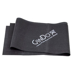 CanDo CanDo Latex Free Pre-cut Exercise Band CanDo Latex Free Exercise Band - 4' length - Black - x-heavy