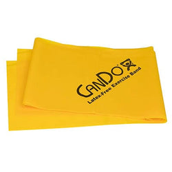 CanDo CanDo Latex Free Pre-cut Exercise Band CanDo Latex Free Exercise Band - 4' length - Yellow - x-light