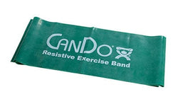CanDo CanDo Latex Free Pre-cut Exercise Band CanDo Latex Free Exercise Band - 5' length - Green - medium