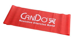 CanDo CanDo Latex Free Pre-cut Exercise Band CanDo Latex Free Exercise Band - 5' length - Red - light