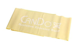 CanDo CanDo Latex Free Pre-cut Exercise Band CanDo Latex Free Exercise Band - 5' length - Tan - xx-light