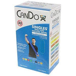 CanDo Latex Free Exercise Band - box of 30, 5' length - Blue - heavy