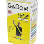 CanDo Latex Free Exercise Band - box of 30, 5' length - Yellow - x-light