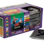 CanDo Latex Free Exercise Band - box of 40, 4' length - Black - x-heavy