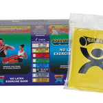 CanDo CanDo Latex Free Pre-cut Exercise Band CanDo Latex Free Exercise Band - box of 40, 4' length - Yellow - x-light