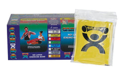 CanDo CanDo Latex Free Pre-cut Exercise Band CanDo Latex Free Exercise Band - box of 40, 4' length - Yellow - x-light