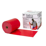CanDo CanDo Low Powder Exercise Band Rolls CanDo Low Powder Exercise Band - 50 yard roll - Red - light