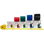CanDo CanDo Low Powder Exercise Band Rolls CanDo Low Powder Exercise Band - 50 yard rolls, 5-piece set (1 each: yellow, red, green, blue, black)