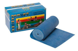 CanDo Low Powder Exercise Band - 6 yard roll - Blue - heavy