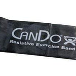 CanDo Low Powder Exercise Band - 5' length - Black - x-heavy