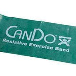 CanDo Low Powder Exercise Band - 5' length - Green - medium