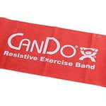 CanDo Low Powder Exercise Band - 5' length - Red - light
