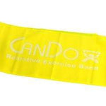 CanDo Low Powder Exercise Band - 5' length - Yellow - x-light