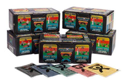 CanDo Low Powder Exercise Band - box of 40, 4' length, 5-piece set (1 each: yellow, red, green, blue, black)